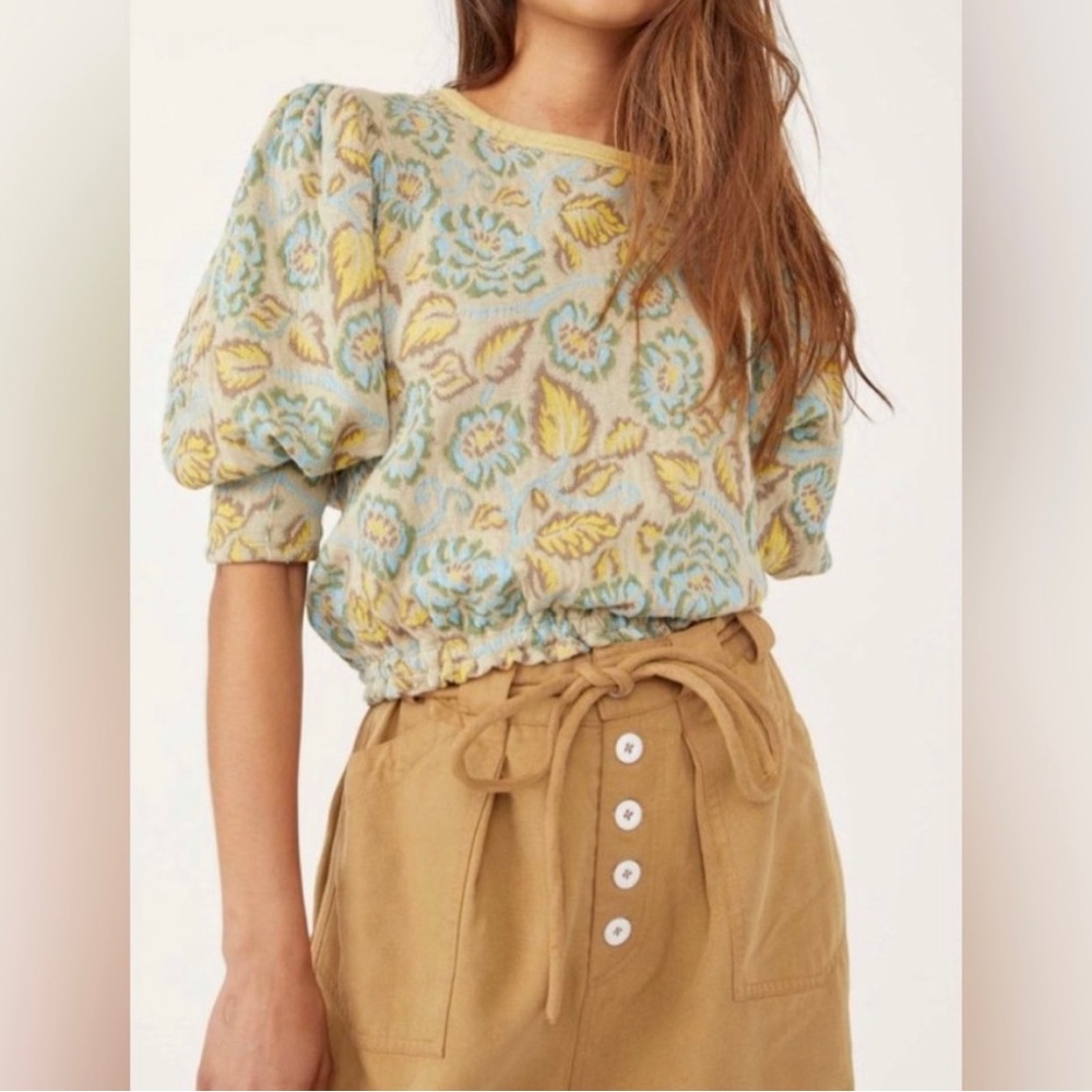 Free people cinched bottom tie back top